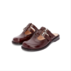 LOEWE Burgundy Mary Jane Muller shoes flats slippers