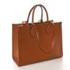 LV Neverfull MM Cognac Giant Monogram Empreinte Leather