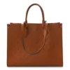 LV Neverfull MM Cognac Giant Monogram Empreinte Leather